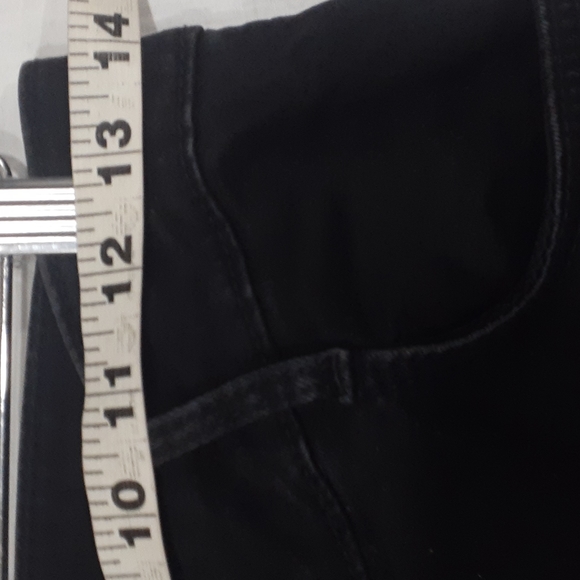 Zara black womens  embroidery black crop ankle  jean size 4 - Picture 4 of 16